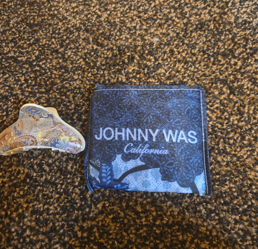 JOHNNY WAS HAIRCLIP & FOLDABLE TOTE